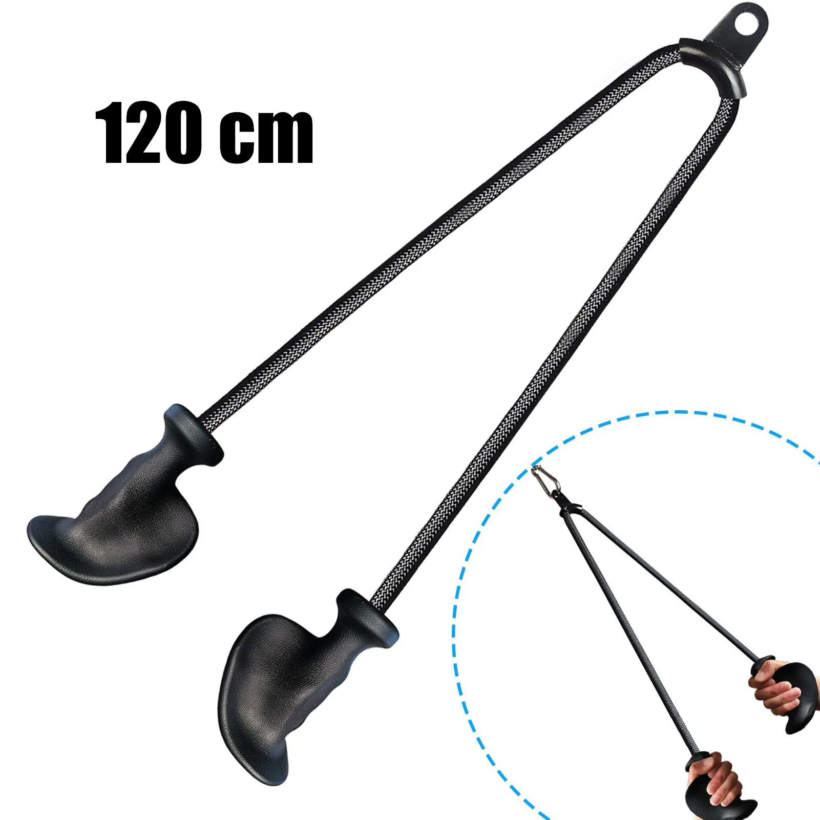 Lat Pulldown Cable - 인체 공학적 삼두근 로프, 잡기 쉽고