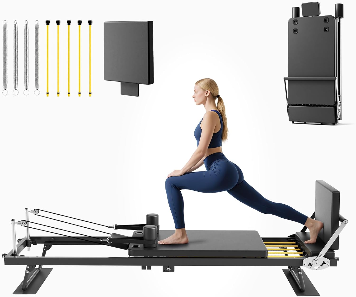 Home Gym Equipment Set - 접이식 필라테스 리포머 머신, 홈짐 전신