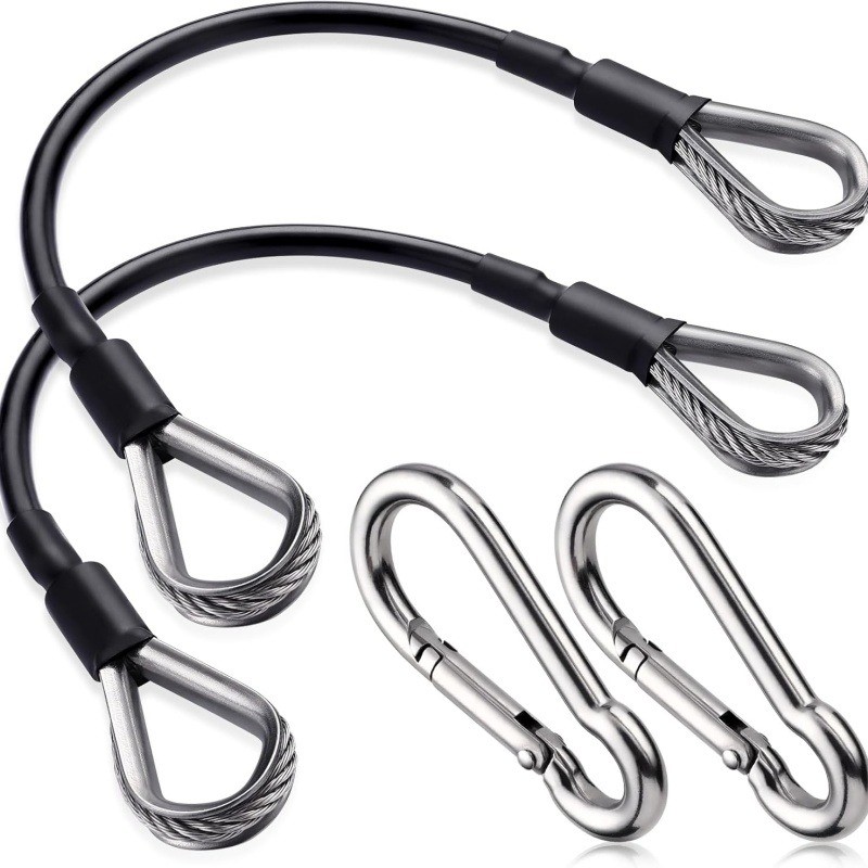Lat Pulldown Cable - 1/2개 25cm 짐 케이블 연장선, 보우플렉스