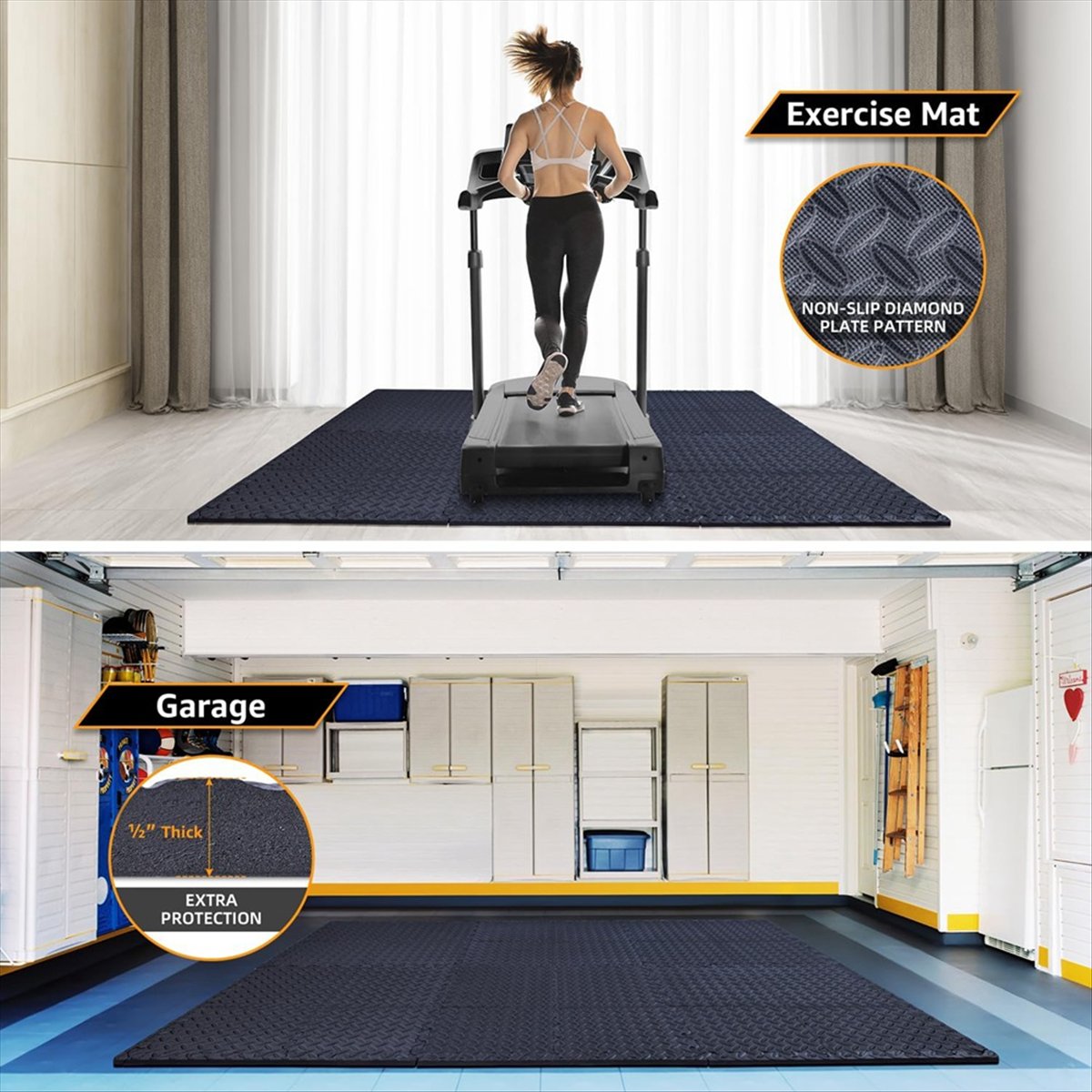 신상품 12개입 바닥 운동 매트 - 홈짐 또는 요가,  - Home Gym Yoga 리뷰 및 가격