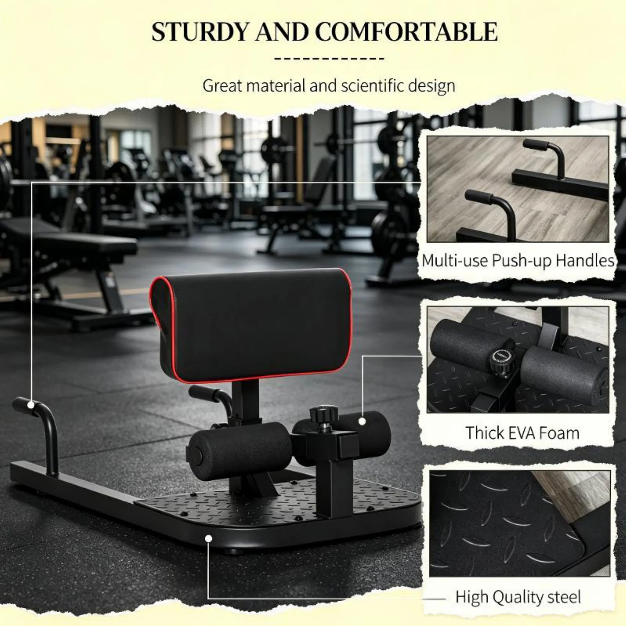 블랙 3-in-1 패드형 푸쉬업, 윗몸 일으키기, 스쿼 - All In One Gym Home Equipment 리뷰 및 가격