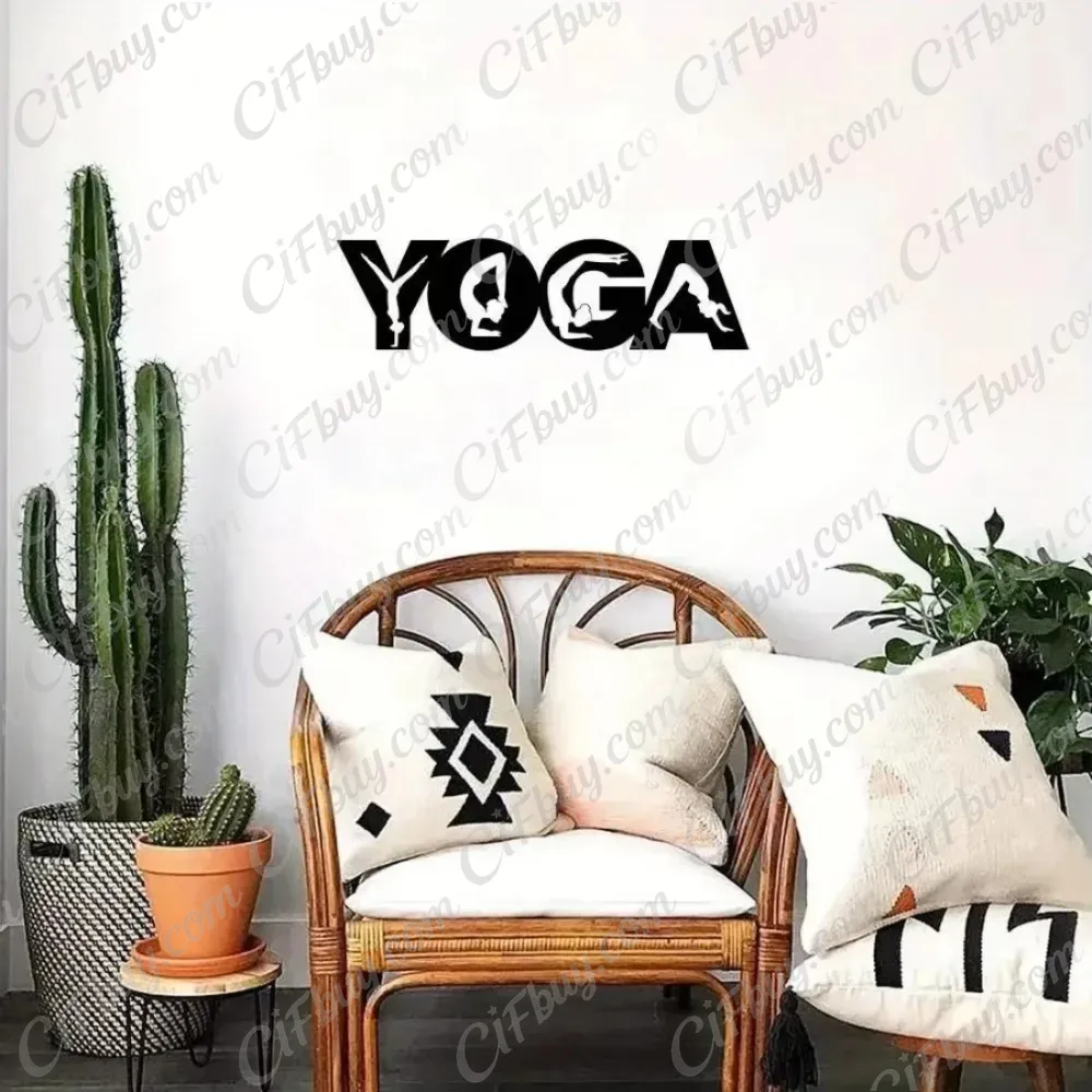 CIFBUY 요가 자세 금속 벽 장식, 철제 걸이형 조 - Home Gym Yoga 리뷰 및 가격