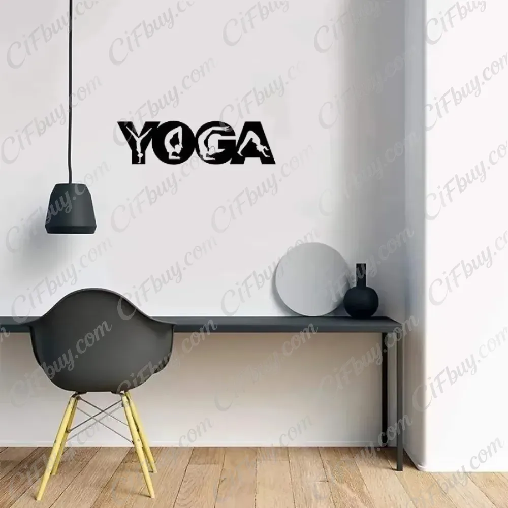 CIFBUY 요가 자세 금속 벽 장식, 철제 걸이형 조 - Home Gym Yoga 리뷰 및 가격