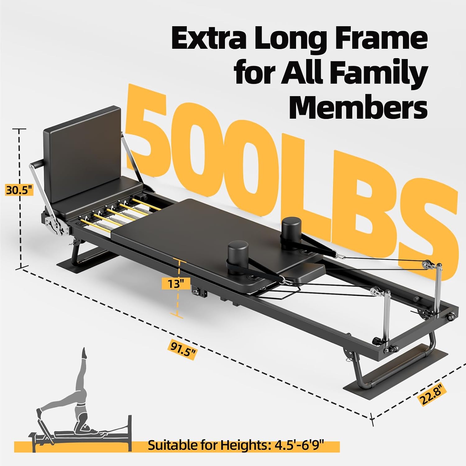 접이식 필라테스 리포머 머신, 홈짐 전신 피트니스 운동 - Home Gym Equipment Set 리뷰 및 가격
