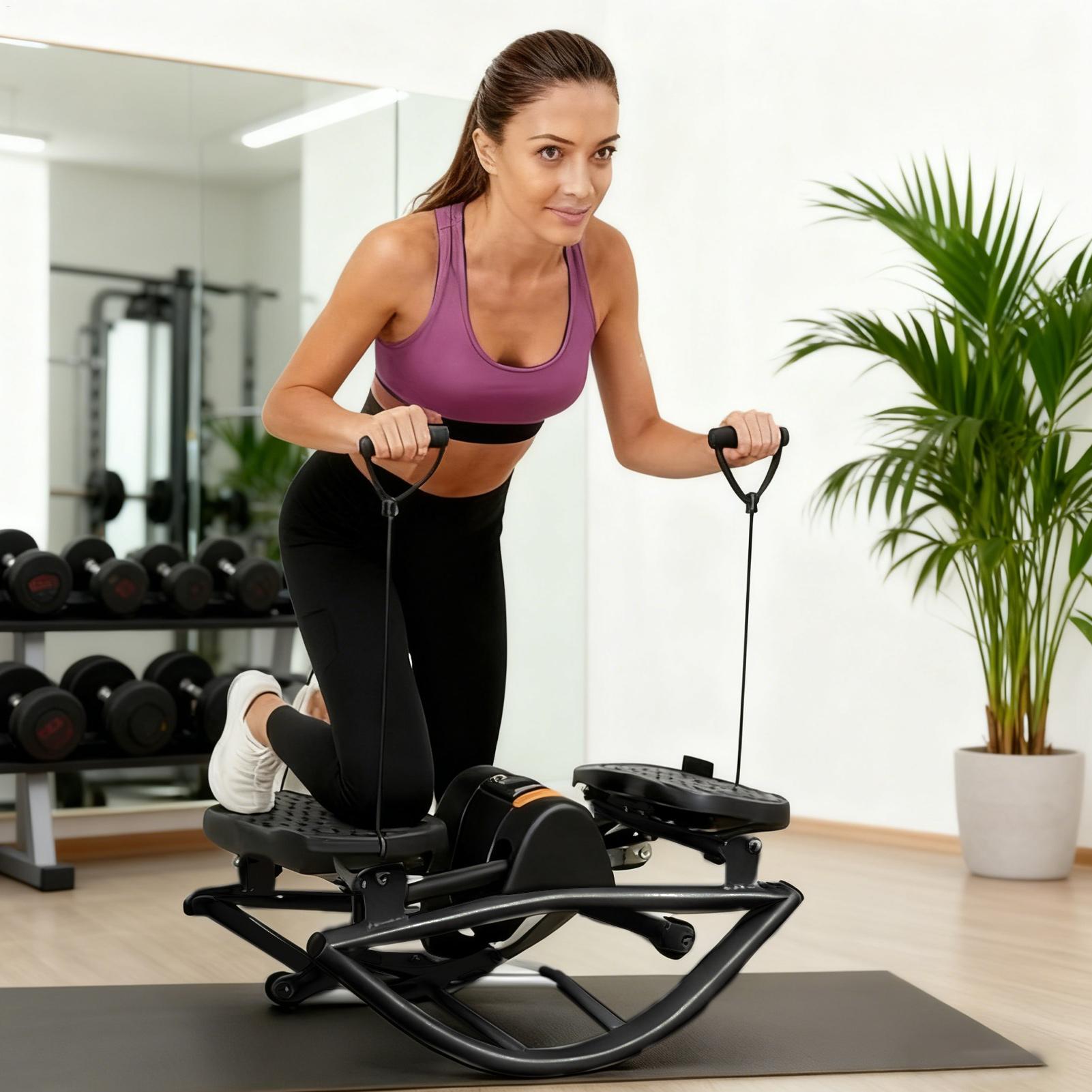 락 스테퍼 운동 기구 휴대용 무소음 측면 스테퍼 머신  - Home Gym Routine 리뷰 및 가격