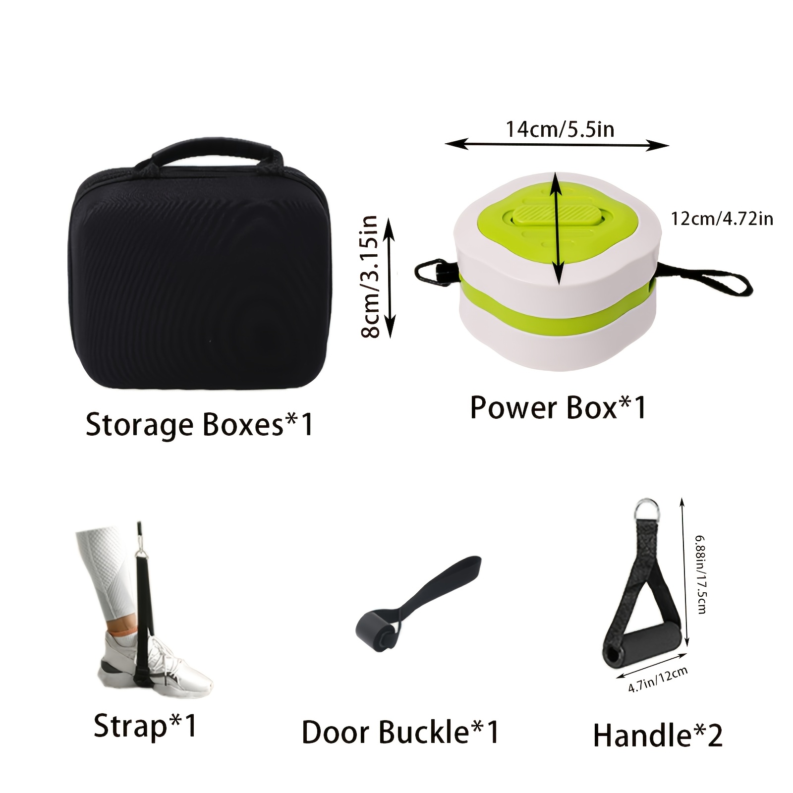 휴대용 접이식 케이블 트레이너 홈짐 키트, 손잡이, 도 - Home Gym Equipment Set 리뷰 및 가격