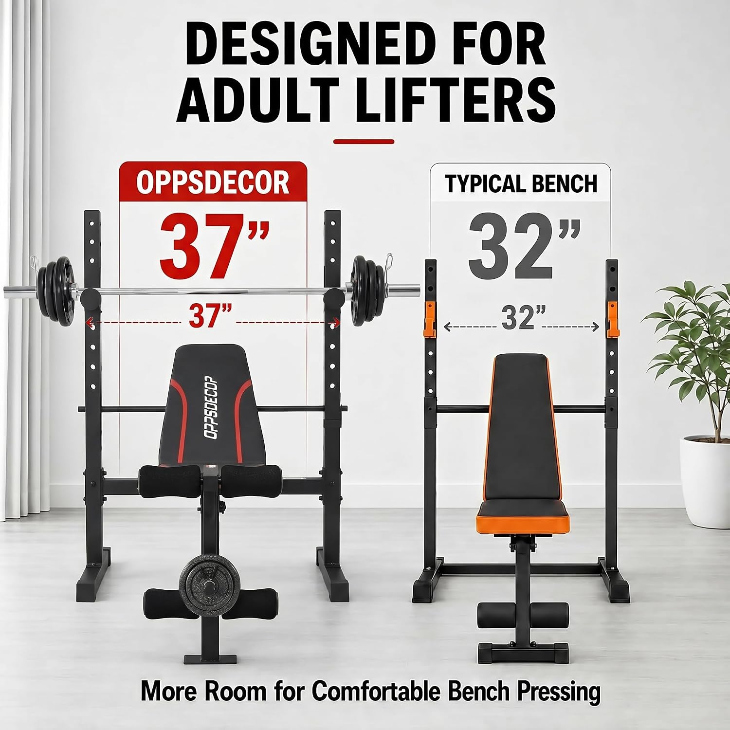 스쿼트 랙이 포함된 웨이트 벤치 세트, 가정용 헬스장에 - Home Gym Equipment Set 리뷰 및 가격