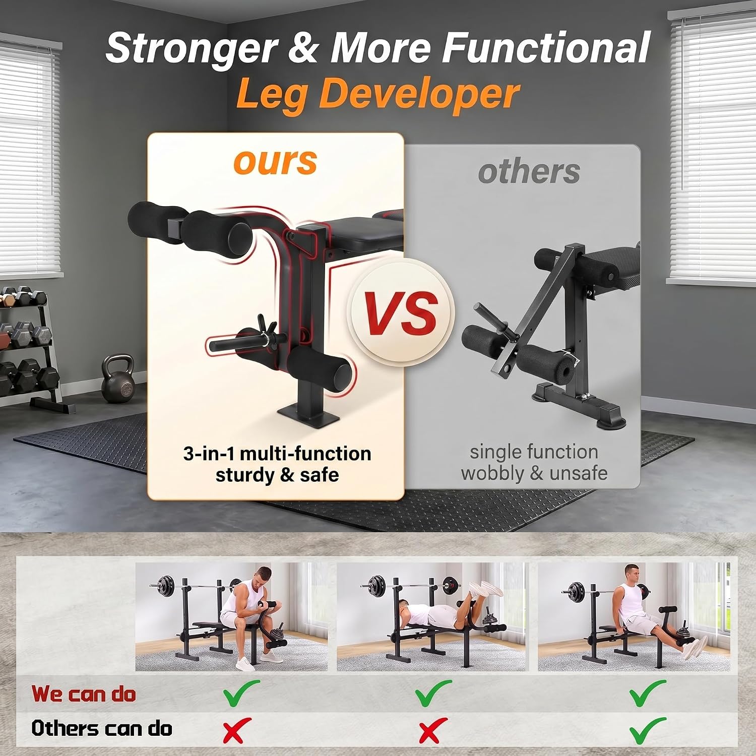 스쿼트 랙이 포함된 웨이트 벤치 세트, 가정용 헬스장에 - Home Gym Equipment Set 리뷰 및 가격
