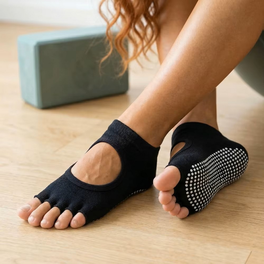 등이 없는 5발가락 요가 양말, 통기성 좋은 피트니스  - Home Gym Yoga 리뷰 및 가격