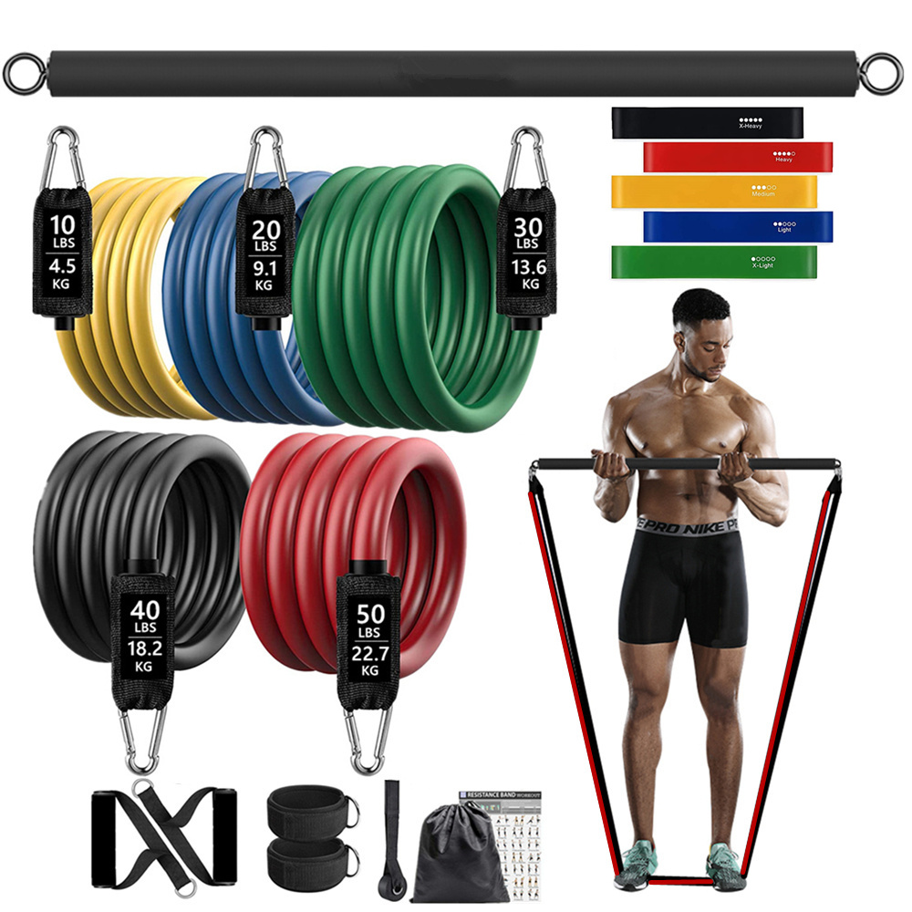 150lb 피트니스 부티 저항 탄성 밴드 운동 훈련 홈 - Home Gym Equipment Set 리뷰 및 가격